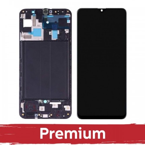 LCD Ekraan Samsung A505 A50 raamiga / suur ekraan / OEM