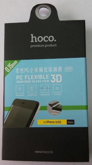 Screen protection glass "Hoco SP9 3D" Apple iPhone 6/6S valge