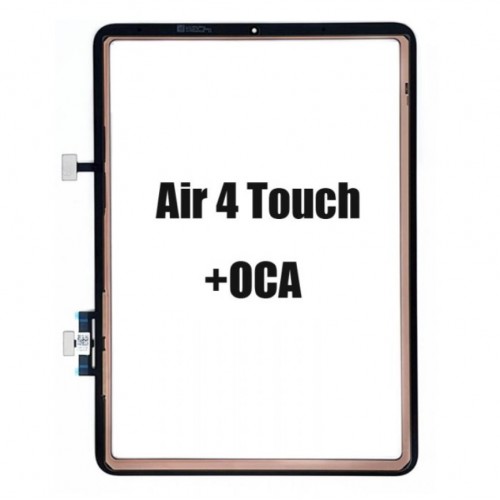 Touch Screen Digitizer Ühildub "Pro+" Apple iPad Air 4 (2020) / Must / Glass + OCA XH 250um