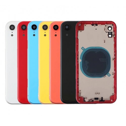 Tagakaas Ühildub iPhone XR full housing / Kollane / OEM