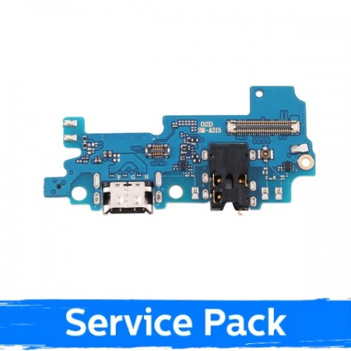 Charging Port Ühildub Samsung A315 A31 Koos Flex / Plata original (Service Pack)