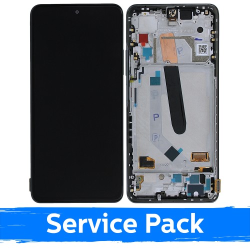 LCD Ekraan Ühildub Xiaomi Poco F3 (Mi 11X / Mi 11i) Koos Frame / Night Must / (Service Pack)