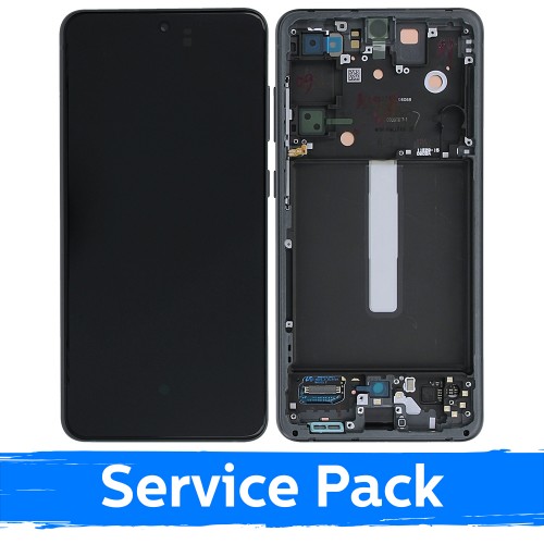 LCD Ekraan Ühildub Samsung G990 S21 FE 5G Koos Frame / Graphite / (Service Pack)