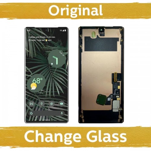 LCD Ekraan Ühildub Google Pixel 6 Pro Must koos Frame (Renewed: China) + INCLUDING Fingerprint