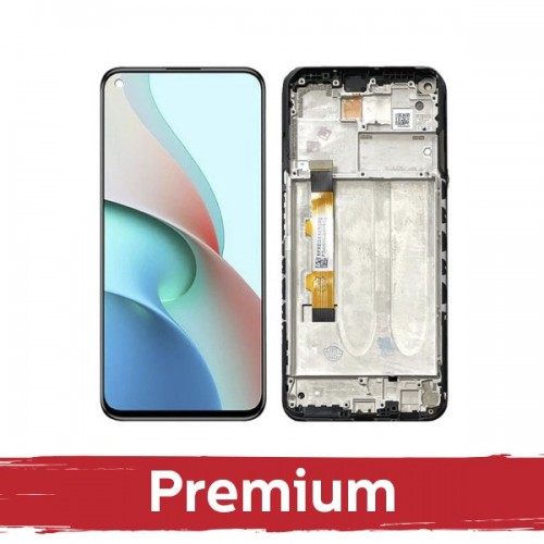LCD Ekraan Ühildub Xiaomi Redmi Note 9T Must koos Frame OEM