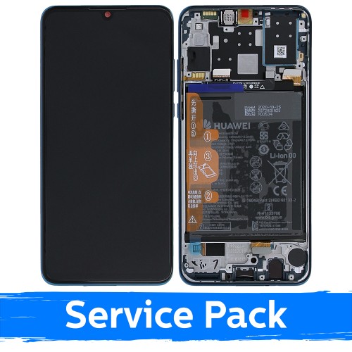 Huawei P30 Lite raamiga ühilduv LCD ekraan / Peacock Blue / (Service Pack) NEW EDITION