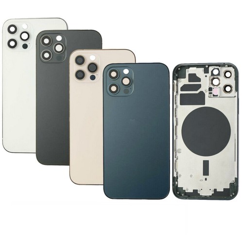 Tagakaas Ühildub iPhone 12 Pro Max full housing / Graphite / OEM