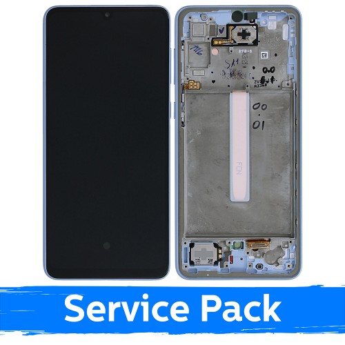 LCD Ekraan Ühildub Samsung A336 A33 5G Koos Frame / Sinine / (Service Pack)