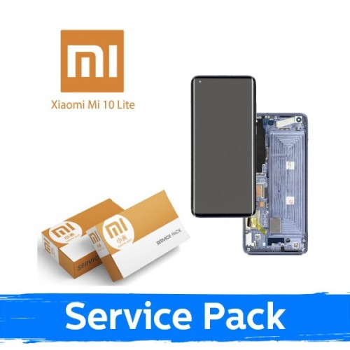 LCD Ekraan Ühildub Xiaomi Mi 10 Lite 5G Koos Frame / Cosmic Hall / (Service Pack)