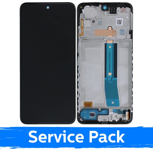 LCD ekraan ühilduv Xiaomi Redmi Note 11S (4G) / Redmi Note 12S (4G) / Poco M4 Pro 4G must raamiga (Service Pack)