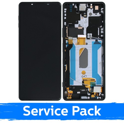 LCD Ekraan Ühildub Sony Xperia 1 III Must (Service Pack)