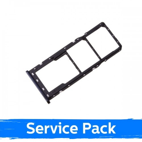 SIM Holder Ühildub Samsung A750 A7 2018 SIM card holder Must original (Service Pack)