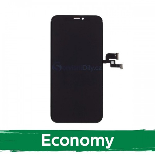 LCD Ekraan Ühildub iPhone X Must (INCELL / Economy)