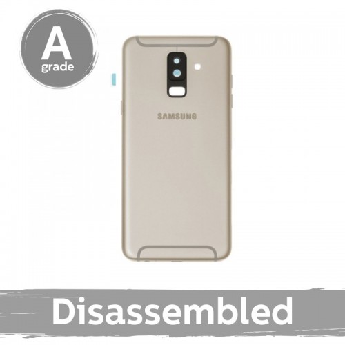 Tagakaas ühilduv Samsung A605 A6+ kuldne 100% originaal (10/10 lahtivõetud) kaamera läätsega