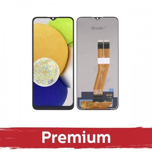 LCD Ekraan Ühildub Samsung A035G A03 (2022) Must OEM