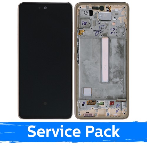 LCD Ekraan Ühildub Samsung A536 A53 5G Koos Frame / Peach / (Service Pack)