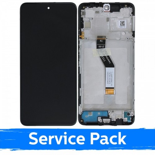 LCD Ekraan Ühildub Xiaomi Poco M4 Pro 5G / Redmi Note 11S (5G) Must Koos Frame / (Service Pack)