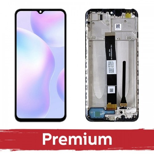 LCD Ekraan Ühildub Xiaomi 9A / 9C / 9AT / Poco C3 Must koos Frame OEM