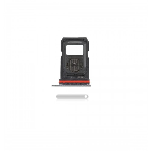 SIM Holder Ühildub OnePlus 7T SIM card tray / Frosted Hõbedane /