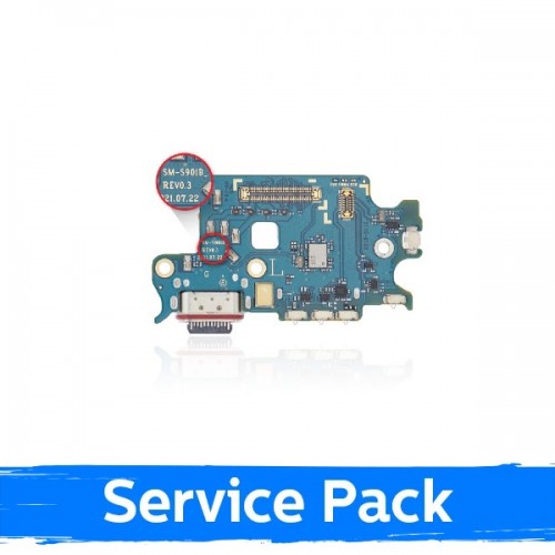 Charging Port Ühildub Samsung S901 S22 Koos Flex / Plata (Service Pack)