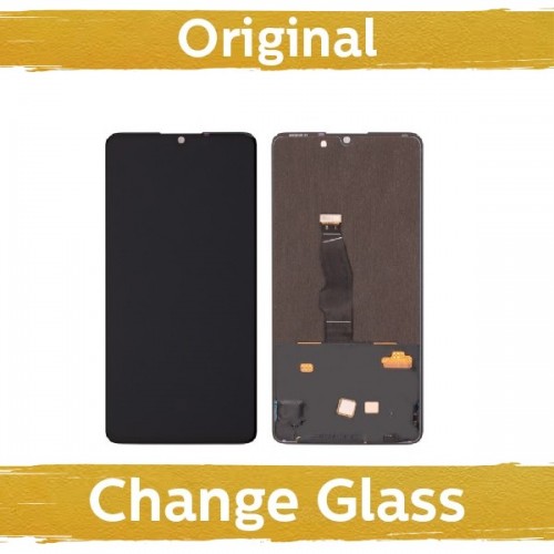 LCD ekraan ühilduv Huawei P30 must (uuendatud: Hiina)