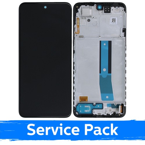 LCD Ekraan Ühildub Xiaomi Redmi Note 11 / Poco M4 Pro 4G Must Koos Frame (Service Pack)