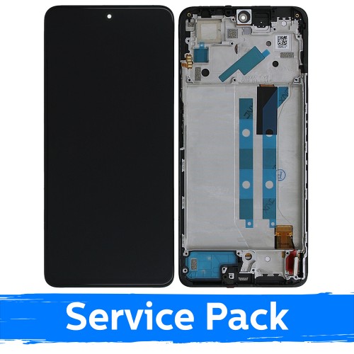 LCD Ekraan Ühildub Xiaomi Redmi Note 11 Pro / Poco X4 Pro 5G Must Koos Frame (Service Pack)