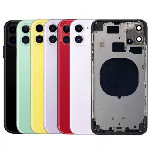 Tagakaas Ühildub iPhone 11 full housing / Kollane / OEM