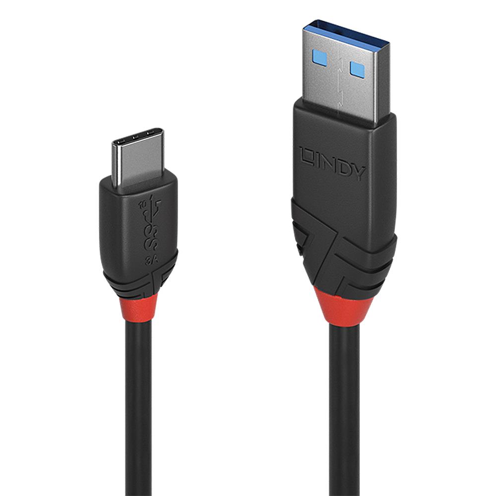 Lindy USB3.2 A-C kaabel 1m must