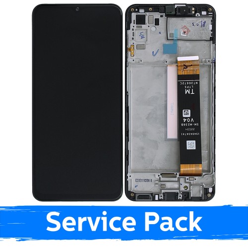 LCD Ekraan Ühildub Samsung M336 M33 5G / M236 M23 5G Must Koos Frame (Service Pack)