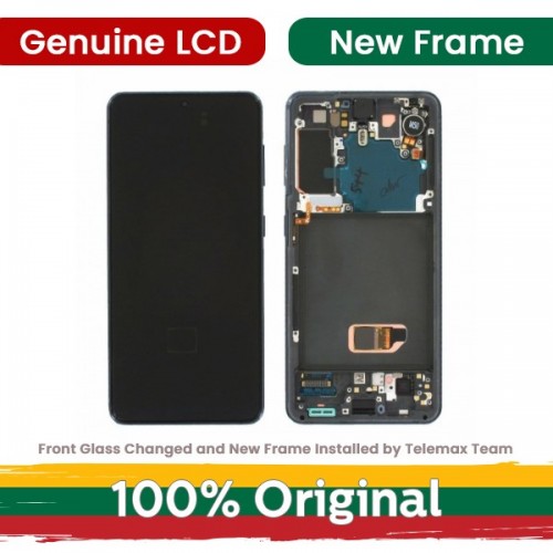 LCD Ekraan Ühildub Samsung G991 S21 koos Frame / Phantom Roosa / (Renewed: Telemax)