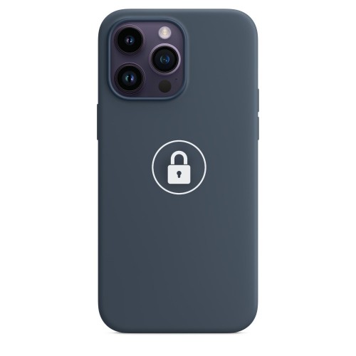 Phone Ümbris "Silicone Ümbris v2" jaoks iPhone 14 Pro / Storm Sinine / in package