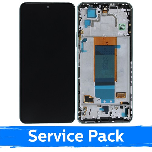 LCD Ekraan Compatible Xiaomi Poco F4 5G Koos Frame / Nebula Roheline / (Service Pack)