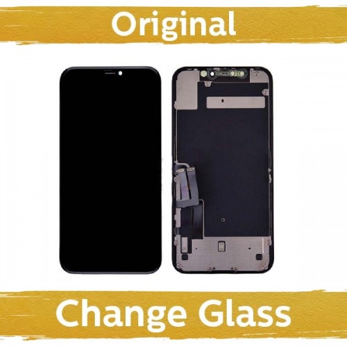 LCD Display Compatible iPhone 11 Black (LG version + metal plate) (Renewed: China)