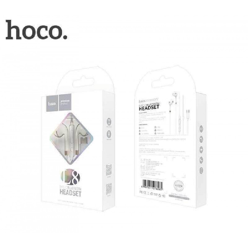 Handsfree Hoco L8 type-C valge (connecting via Bluetooth)