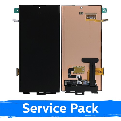 LCD Ekraan Ühildub Samsung S908 S22 Ultra Must (Service Pack) (NF version)