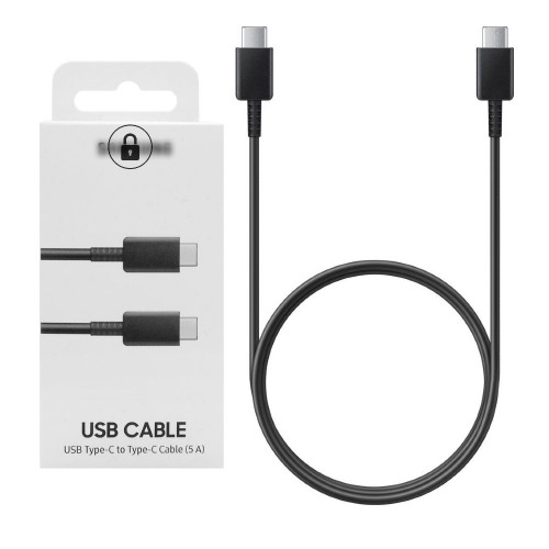USB Kaabel Samsung EP-DN975BBEGWW Must 100cm "Type-C/Type-C" (up to 5A) / original package