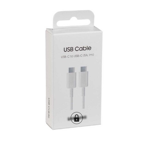 USB Kaabel Samsung EP-DN975BWEGWW Valge 100cm "Type-C/Type-C" (up to 5A) / original package