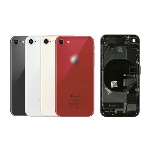 Tagakaas Ühildub iPhone 8 / Valge / (Full housing + preinstalled small parts) / OEM