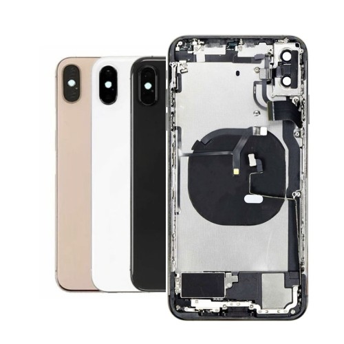 Tagakaas Ühildub iPhone Xs Max / Must / (full housing + preinstalled small parts) / OEM