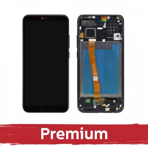 LCD Ekraan Ühildub Huawei Honor 10 koos Frame / Must / OEM