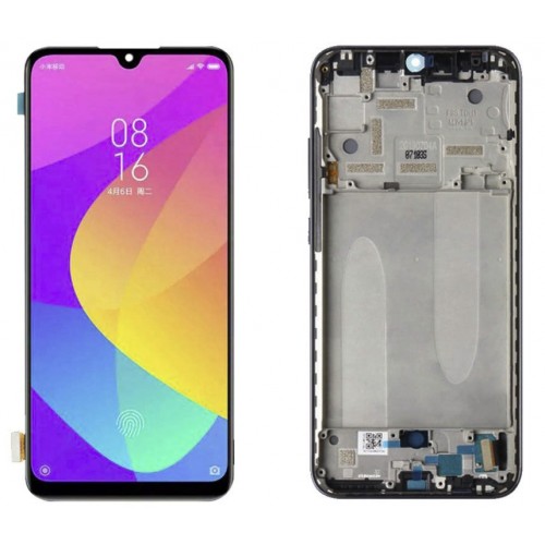 LCD Ekraan Xiaomi Mi A3 koos Frame / Not just Sinine / HQ