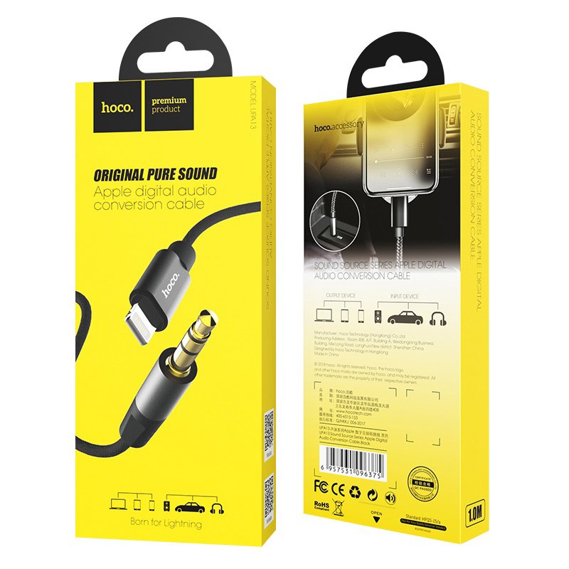 Audio adapter Hoco UPA13 lightning į 3,5mm(p) must