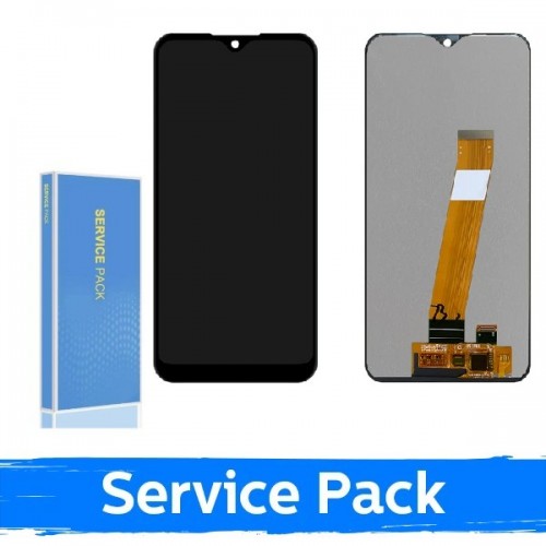 LCD Ekraan Ühildub Samsung A015M A01 / M015 M01 Must (Service Pack / Aftermarket)(NF version)