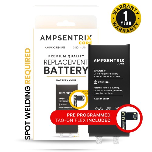 Aku Ühildub Apple iPhone 11 (A2221) / High Capacity Cell / Ilma BMS