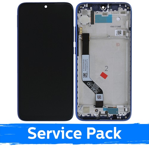 LCD Ekraan Ühildub Xiaomi Redmi Note 7 (Note 7 Pro) Koos Frame / Sinine / (Service Pack)