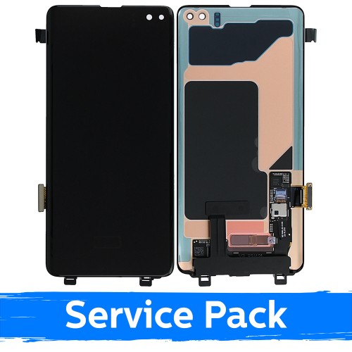 LCD Ekraan Ühildub Samsung G975 S10 Plus Must (Service Pack) (NF version)