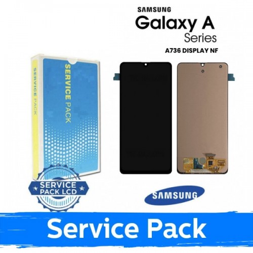 LCD Ekraan Ühildub Samsung A736 A73 5G Must (Service Pack) (NF version)