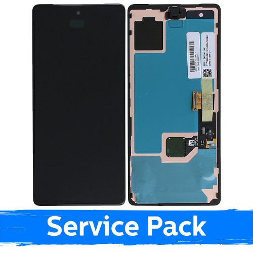 LCD Ekraan Ühildub Google Pixel 7 Must Koos Frame (Service Pack)