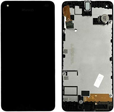 LCD screen Microsoft (Nokia) Lumia 550 koos touch screen ja frame Must original (used grade B)